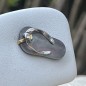 Savate - Mother-of-pearl Rhodium Silver Pendant