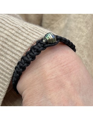 Браслет Мужской Жемчуг Таити Павлин - 11.50мм