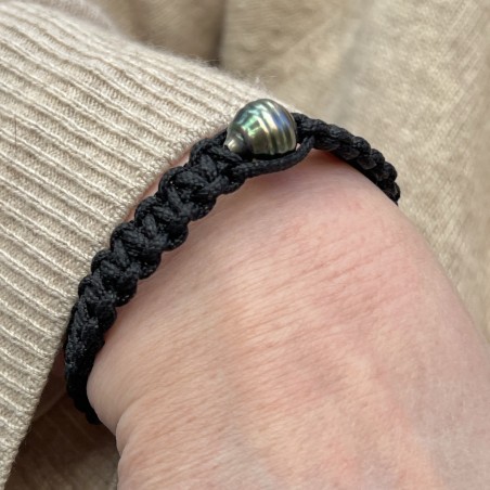 Armband Herren Tahiti-Perle Pfau - 11,50 mm