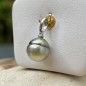 Matira Emeraude - Pendentif Or 18 Carats Perle de Tahiti de 9.70mm