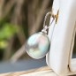Rangiroa Roséa – Rhodium-Plated Silver and Baroque Tahitian Pearl Pendant