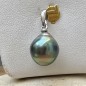 Moana Uira - Rhodium-Plated Silver and Baroque Tahitian Pearl Pendant