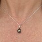 Fenua Vairoa - 18 Carat Gold Pendant Tahitian Pearl 9.10mm