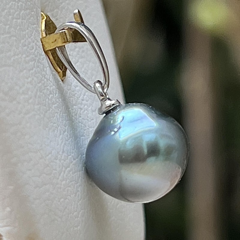 Mira - Blue Lagoon Tahitian Pearl Pendant 9.48mm