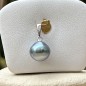 Mira - Blue Lagoon Tahitian Pearl Pendant 9.48mm