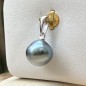 Mira - Blue Lagoon Tahitian Pearl Pendant 9.48mm