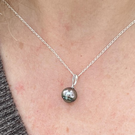 Mira - Tahitian Pink Pearl Pendant 9.20mm