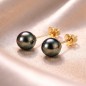 Nina - Ohrringe aus 750er Gold und Tahiti-Perlen 7/8mm