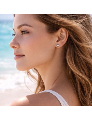 Pendientes con perla de Tahití