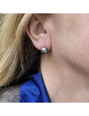 Pendientes de perlas de Tahití