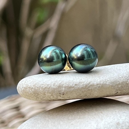 Orecchini con perle di Tahiti