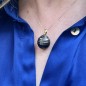 Tāroa – 18 Carat Gold Pendant - 15.40 mm Circled Tahitian Pearl