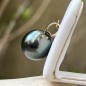 Tūroa – 18 Carat Gold Pendant - 13.20 mm Round Tahitian Pearl