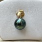 Mataroa - 18 Carat Gold Pendant Overseas Tahitian Pearl 9.60mm