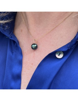 Mataroa - 18 Carat Gold Pendant Overseas Tahitian Pearl 9.60mm