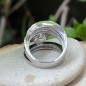 PÔMARE IV- Bague Argent Rhodié Perle de Tahiti de 11.00mm