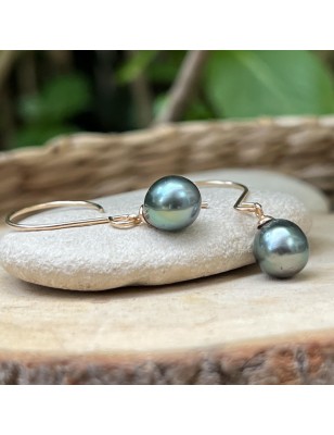 créoles or avec des perles de tahiti bleues prix