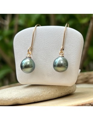 créoles or avec des perles de tahiti bleues prix