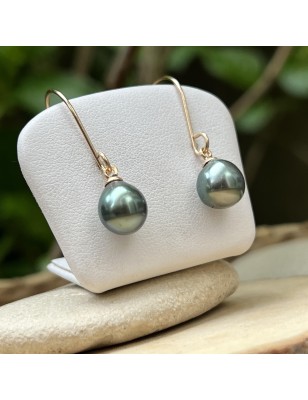 créoles or avec des perles de tahiti bleues prix