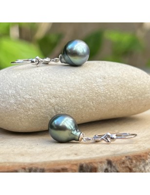 boucle oreille perle de tahiti prix - bijou tahitien femme perles de Tahiti