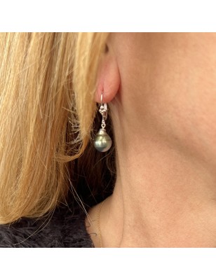 boucle oreille perle de tahiti prix - bijou tahitien femme perles de Tahiti