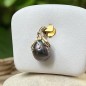 Moana Iti - Pieuvre Or 18 Carats - Perle de Tahiti Aubergine