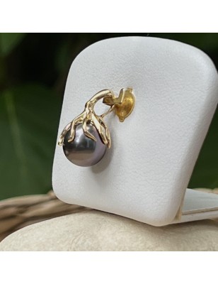 women's octopus gold pendant with blue tahitian pearl price - tahitian octopus jewel