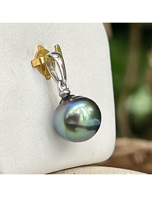 perle bleue en pendentif femme perle de culture de Tahiti prix