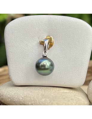perle bleue en pendentif femme perle de culture de Tahiti prix
