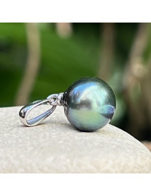perle bleue en pendentif femme perle de culture de Tahiti prix