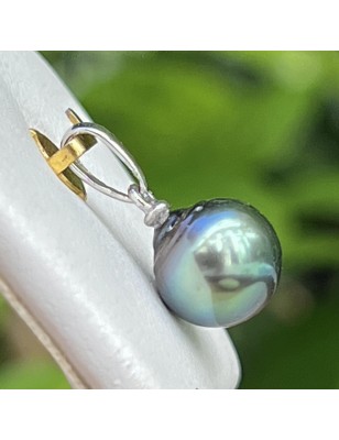 perle bleue en pendentif femme perle de culture de Tahiti prix