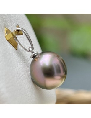 Vai Ora Rosa - Pendente in Argento Rodio e Perla di Tahiti Rosa