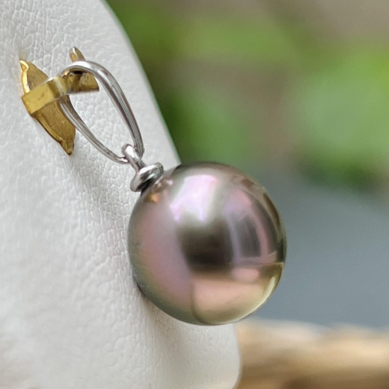 Vai Ora Rosa - Rhodium-Plated Silver Pendant and Pink Tahitian Pearl