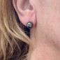 Tepua - Tahitian Pearl Earrings Peacock - 8.90mm Tepua - Tahitian Pearl Earrings Peacock - 8.90mm