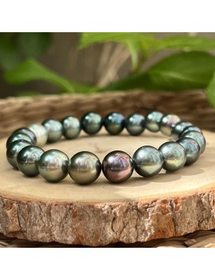 Equinoxe - Bracelet 21 Perles de Tahiti Rondes