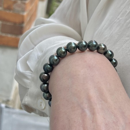 Equinoxe - Bracelet 22 Perles de Tahiti Rondes