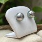 Mahana Ura - Pendientes de Plata con Perlas de Tahití de 9.82 mm