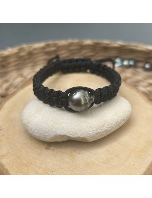 Pulsera de hombre con perla
