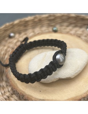 Pulsera de hombre con perla