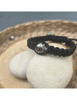 Pulsera de hombre con perla