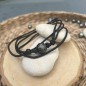 Collana Uomo Perla Nera Incisa - 12,55 mm