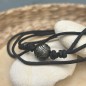 Collana Uomo Perla Nera Incisa - 12,55 mm