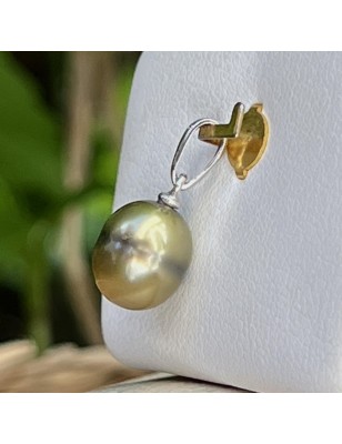 Tahitian cultured pearl gold pendant price