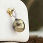 Moana Raiora - 18 Carat Gold Pendant - Tahitian Bronze Pearl