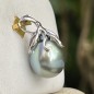 Moana Iti - Octopus Pendant 18 Carat White Gold - Tahitian Lagoon Pearl Moana Iti - Octopus Pendant 18 Carat White Gold - Tahitian Lagoon Pearl