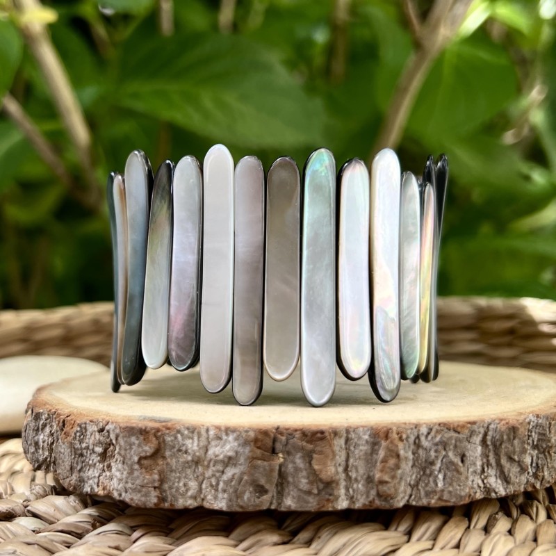 Tahiti Mother of Pearl Bracelet -  Pinctada Margaritifera Negra