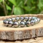 Moerava - Bracelet 20 Perles de Tahiti Cerclées Sélection