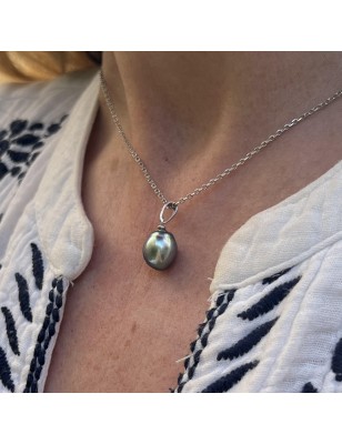 prix perle bleue en pendentif femme