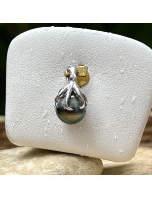 pendentif pieuvre perle de Tahiti