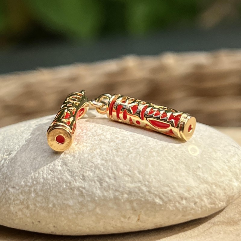 Boucles d'Oreilles Tiki Symbole d'Harmonie